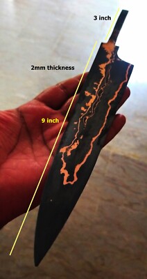 Cumai Copper sanmai blank blade Custom Handmade  for Making Knife DF052