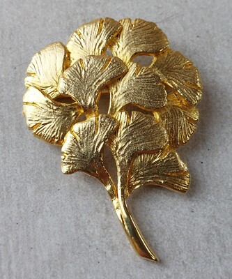Broche Ancienne En Métal Doré Vintage – Sans Marque, Occasion En Bon état
