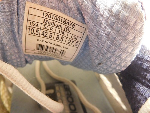 Brooks Womens Adrenaline GTS 12 Gray Blue Running Sneakers Shoes Size 10.5 B - Picture 9 of 10