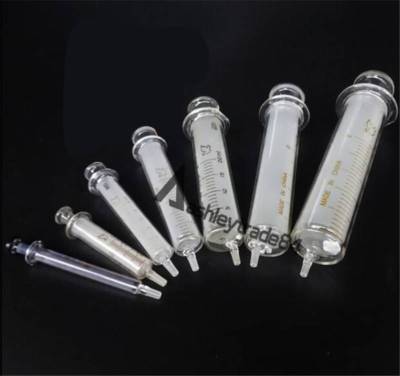 1PCS 1-30ml Glass Syringe Injector Lab Sampler Diameter Caliber ...