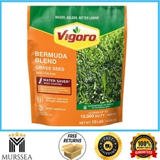 10 Lbs. Bermuda Grass Seed Blend With Water Saver Seed Coating Lawn Outdoor New