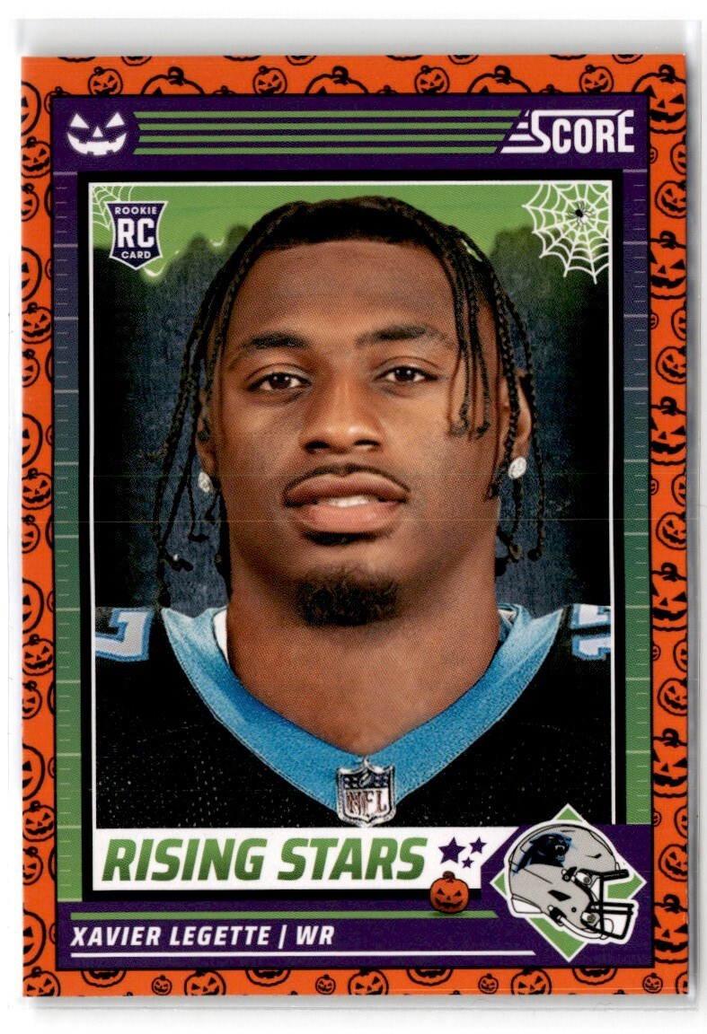 2024 Panini Score-a-Treat Orange Pumpkin Xavier legette #49 RC Carolina Panthers