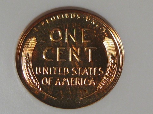 RED PROOF 1957 Lincoln Wheat Penny NGC PF67RD. #50 - Picture 4 of 6