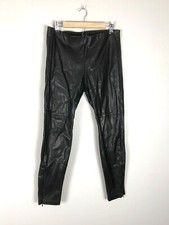 H M Faux Leather Leggings, Pants, Size 12