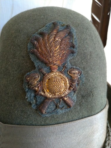WW2 Cappello Alpino Regia Guardia di Finanza REI GDF Grigioverde Penna  Nappina | eBay