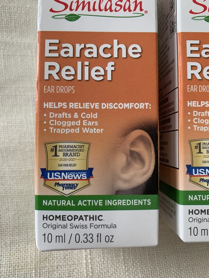 Paquete de 2 gotas para aliviar el dolor de oído Similasan de 0,33 oz cada una homeopáticas exp 01/28 Foto 4 de 4