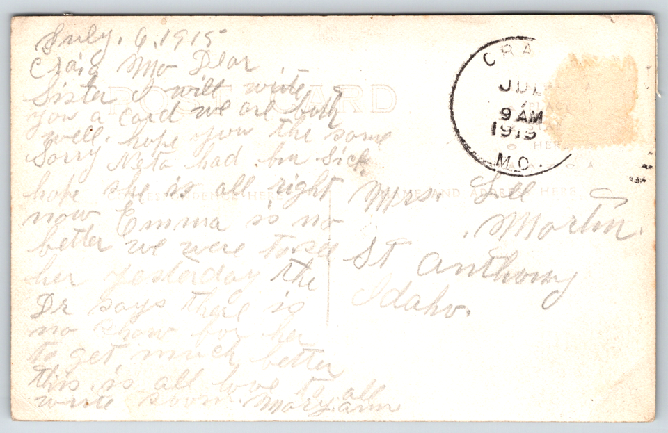 High School Craig Mo Missouri Real Photo Vintage Postcard eBay