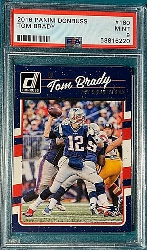 2016 Panini Donruss #180 Tom Brady PSA 9