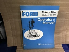 Ford Operator's Manual Rotary Tiller 09GN1105
