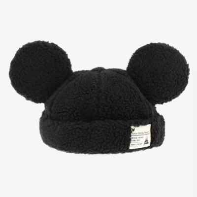 Tokyo Disney Resort Mickey Ears Fleece Beanie Hat Black Park  display picture 2