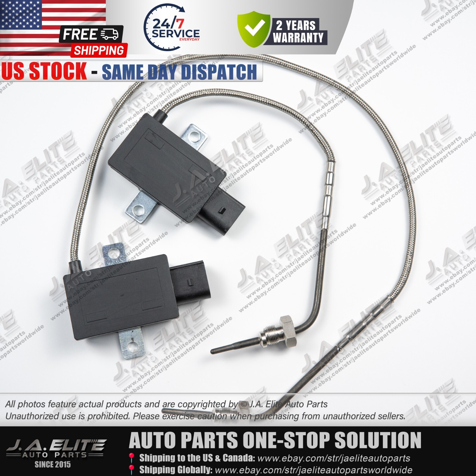Exhaust Temperature Sensor for Bentley Continental GTC GT Flying Spur Bank 1 & 2