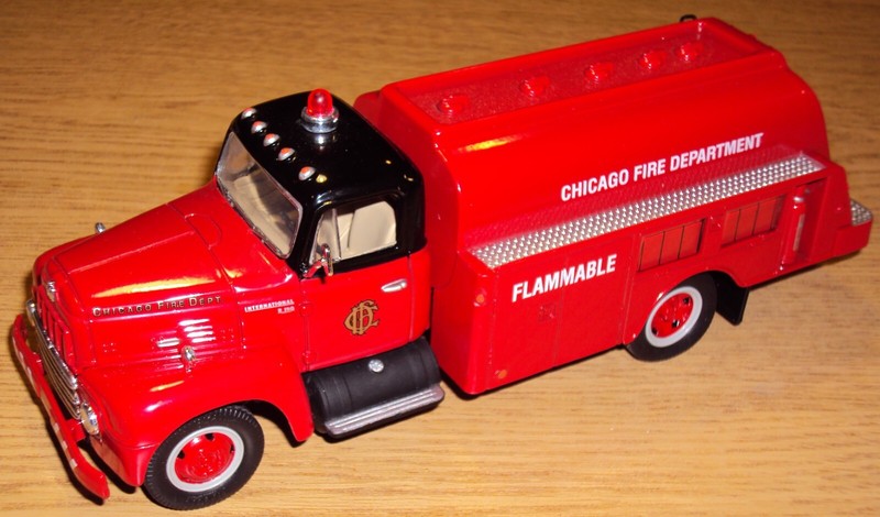 FIRST GEAR -19-1723, 1957 INTERNATIONAL R-190 FUEL TANKER, CHIAGO FIRE DEPT.