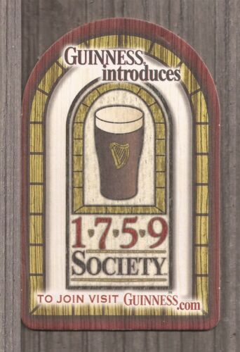 Guinness Beer Coaster-2001 Guinness Introduces 1759 Society-A0008 - Picture 1 of 2