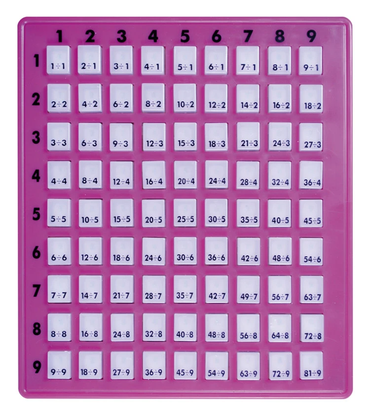 EDUPLAY Manueller Taschenrechner DIVIDIEREN geteilt lernen Teilen Division Zahlen NEU