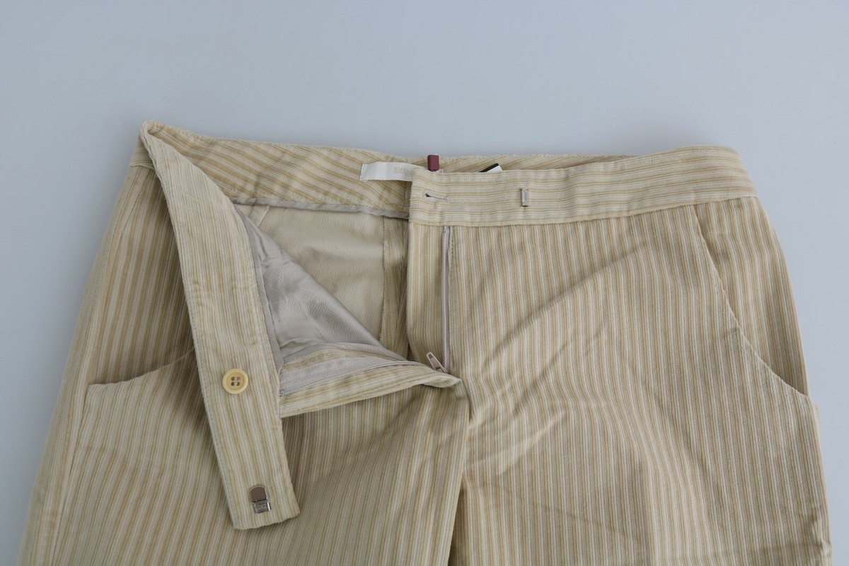 ERMANNO SCERVINO Pants Beige High Waist Flared Wide Leg