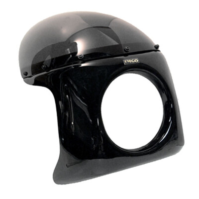 Universal Motorrad Cafe Racer Viper fairing Black Scheinwerfer Verkleidung 7''