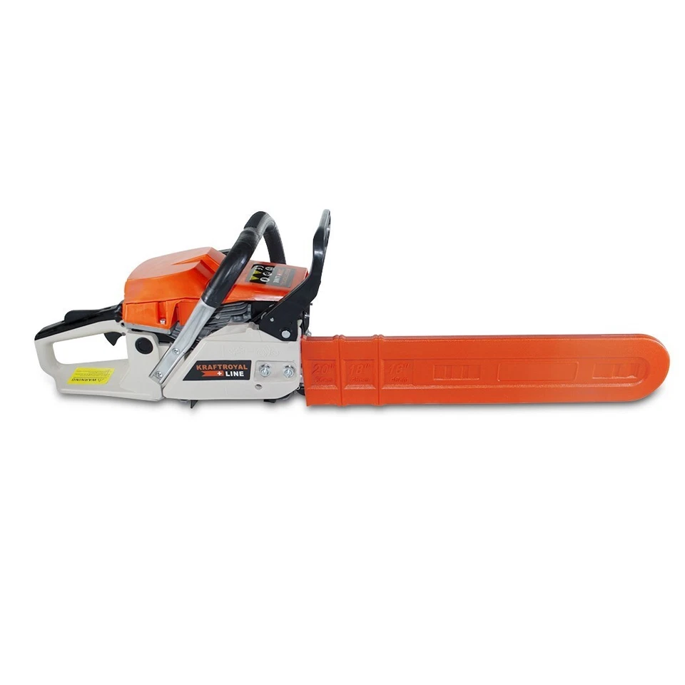 Motosierra de gasolina KRAFTROYAL 52cc con hoja de 50 cm jardinería poda madera - Imagen 3 de 4