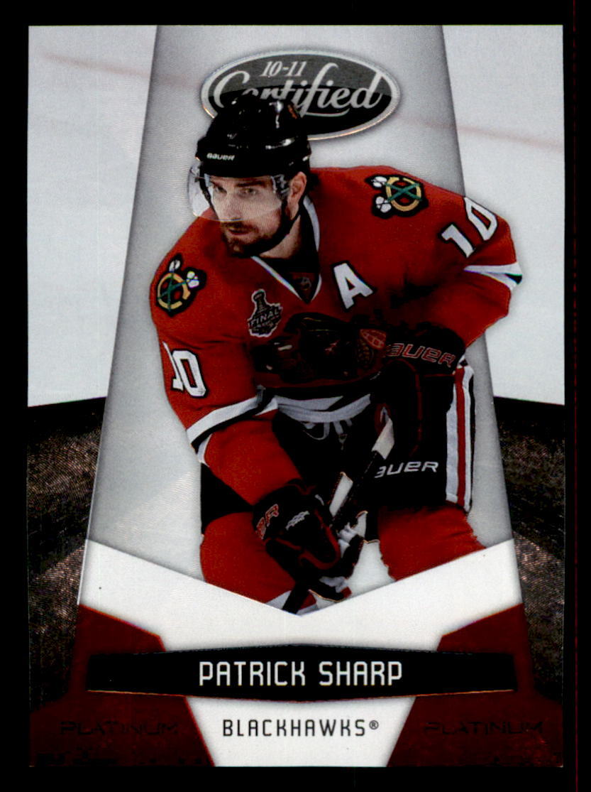2010-11 Panini Certified Platinum Red #35 Patrick Sharp Blackhawks 673/999