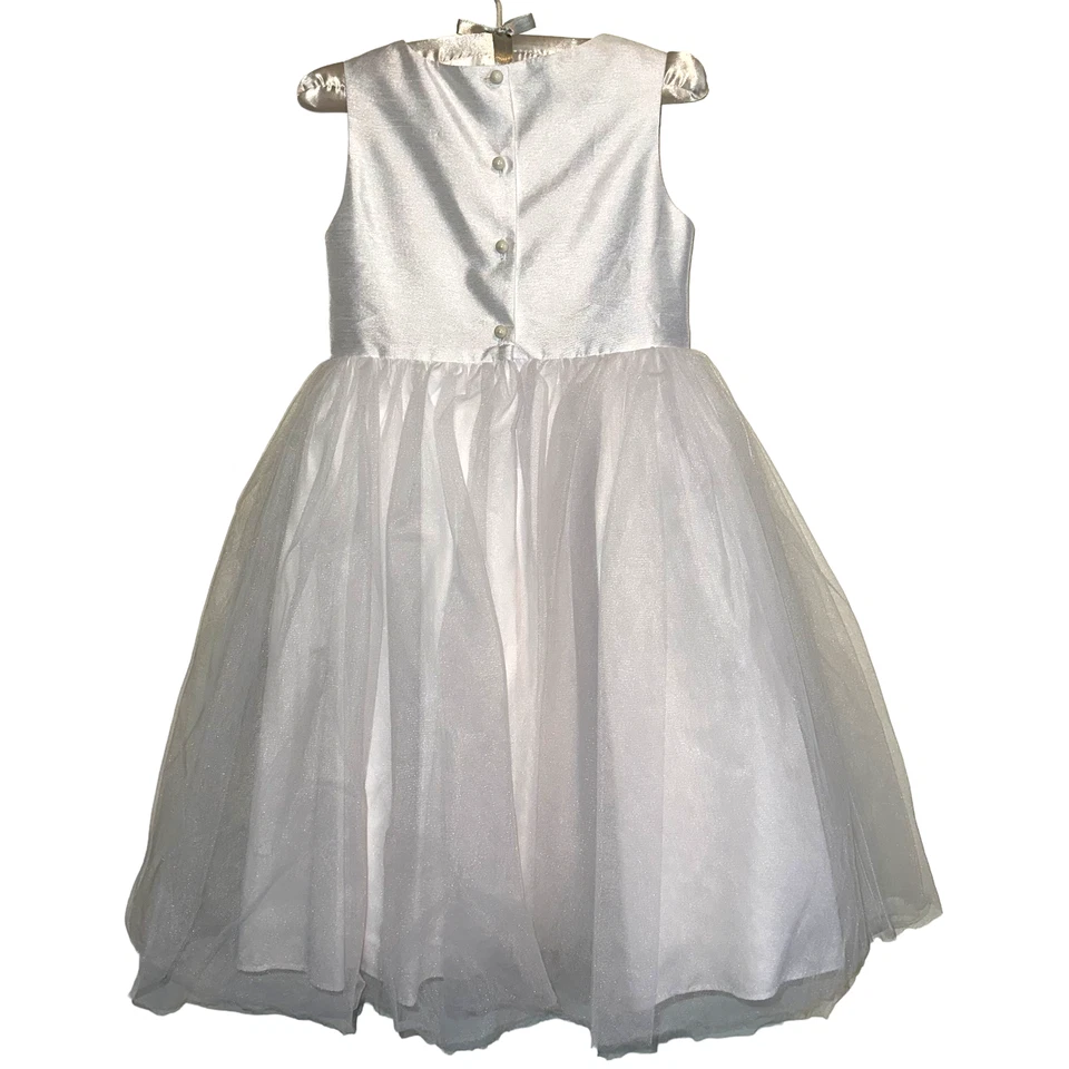 Bella by Marmellata White Tulle Special Occasion Dress Girls 6X - Image 2 of 4