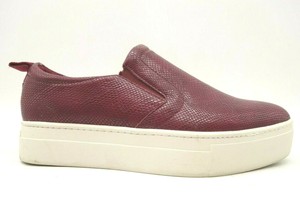 snakeskin platform slip on