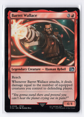 barret final fantasy mtg Barret, Avalanche Leader [166] [Extended Art] [FINAL FANTASY: Commander]  [Foil] – Face to Face Games