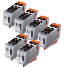 6P BLACK Quality Ink Cartridge for Canon PGI-5BK iP4500 iP5200 MP500 MP510 MP610