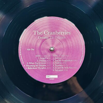 英LP The Cranberries Dreams: The Collection 5389805 UMC /00260 The Cranberries - Dreams - The Collection on Vinyl LP