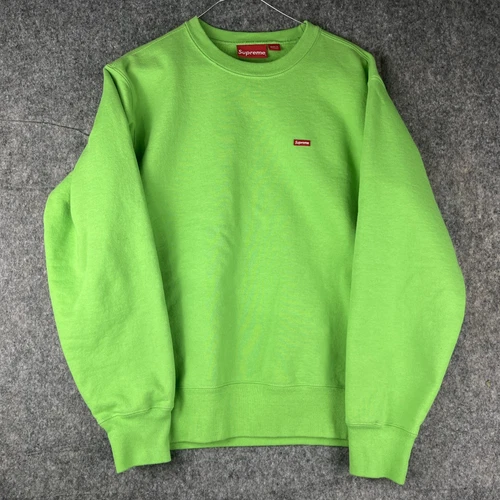 Petit logo vert col rond Supreme taille S