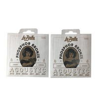 La Bella Guitar Strings 2 Sets Acoustic Phosphor Bronze Custom Light 12-52