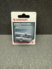 New 2-Pack JOBSMART Automotive Style Barbed Hose Ends 1/4 in NPT (F)