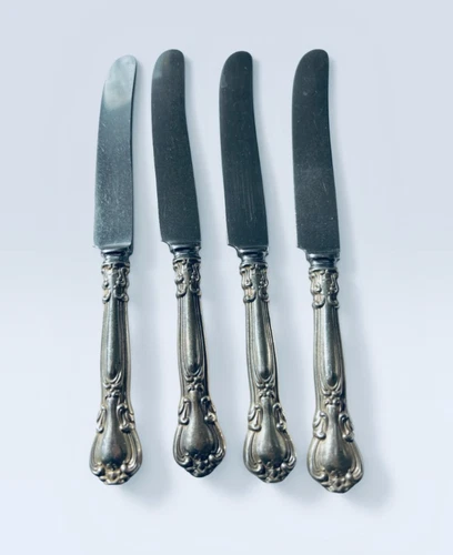 Chantilly by Gorham Pattern Sterling Silver Handle 8.5" Knives, Set of 4