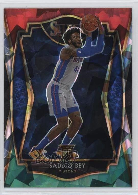 2020 Select Premier Level Red White Green Cracked Ice Prizm Saddiq Bey #175 07rd