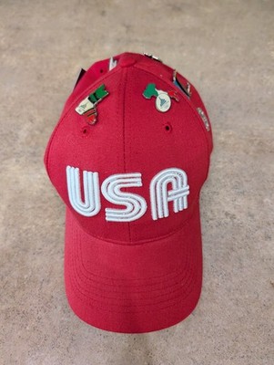 Torino 2006 Winter Olympics USA Hat + 10 Pins Lot Official Licensed Italy Cap