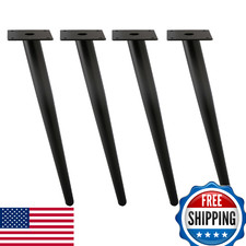 ALXEH 20" Gambe per Mobili in Metallo Oblique Inclinate Coniche, 4 Pezzi, Resistenti 1800lbs