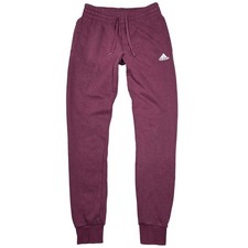 Adidas XS Womens Jogger Sweatpants Maroon Drawstring Athletic Athleisure Workout