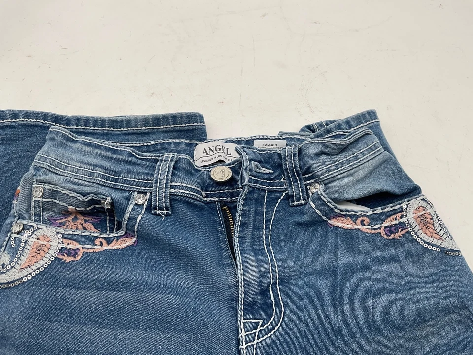 👍BONITO Vaqueros Mujer Usados Angel Talla 3 Foto 2 de 2