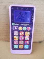 Leap Frog Chat Count Emoji Purple Toy Smart Phone Learn Pretend Toddler Works