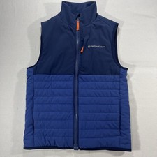 Vineyard Vines Boys L Marine Air Vest Navy Puffer Lightweight Stretch Full Zip