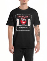T-Shirt Herren Kurzarm Baumwolle Schwarz 098 GrößE S Replay