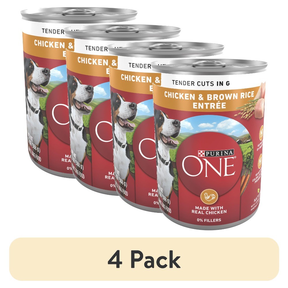 (4 cans) Natural Wet Dog Food, 13 oz cans