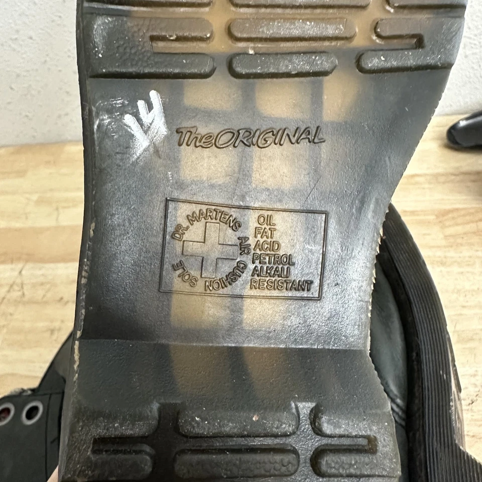 Botas Dr. Martens Mujer 7 Triumph 1914 Cuero Floral Plegable Alto Combate Foto 4 de 4