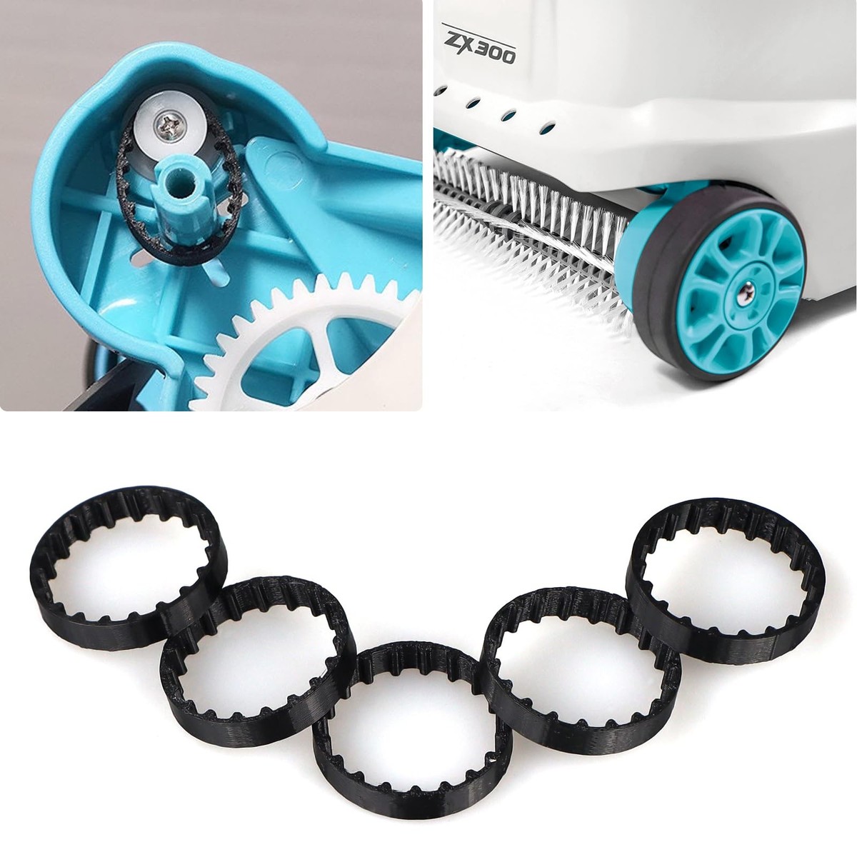 SZLTZK 5 Pcs Replacement Belts for INTEX ZX300 Automatic Pool