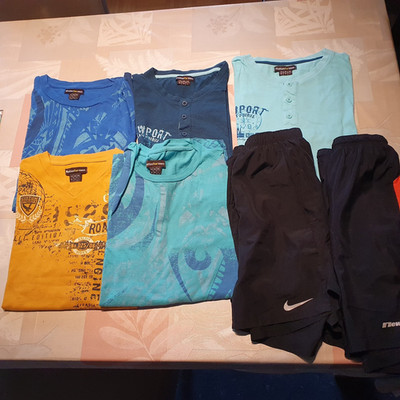 diverse T- Shirts aus dem Hause Atlas for Men und 2 Sporthosen in Gr. XL