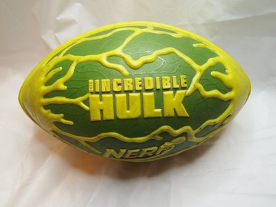 Incredible Hulk NERF Blitz Football Hasbro Marvel Green Toy Ball Outdoor