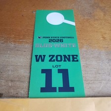 ************ Penn State  Parking Pass Lot 11 Spring Blue White