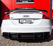 Gefräster Heckansatz Heckdiffusor aus ABS für Audi TT 8J mit S-Line Competition