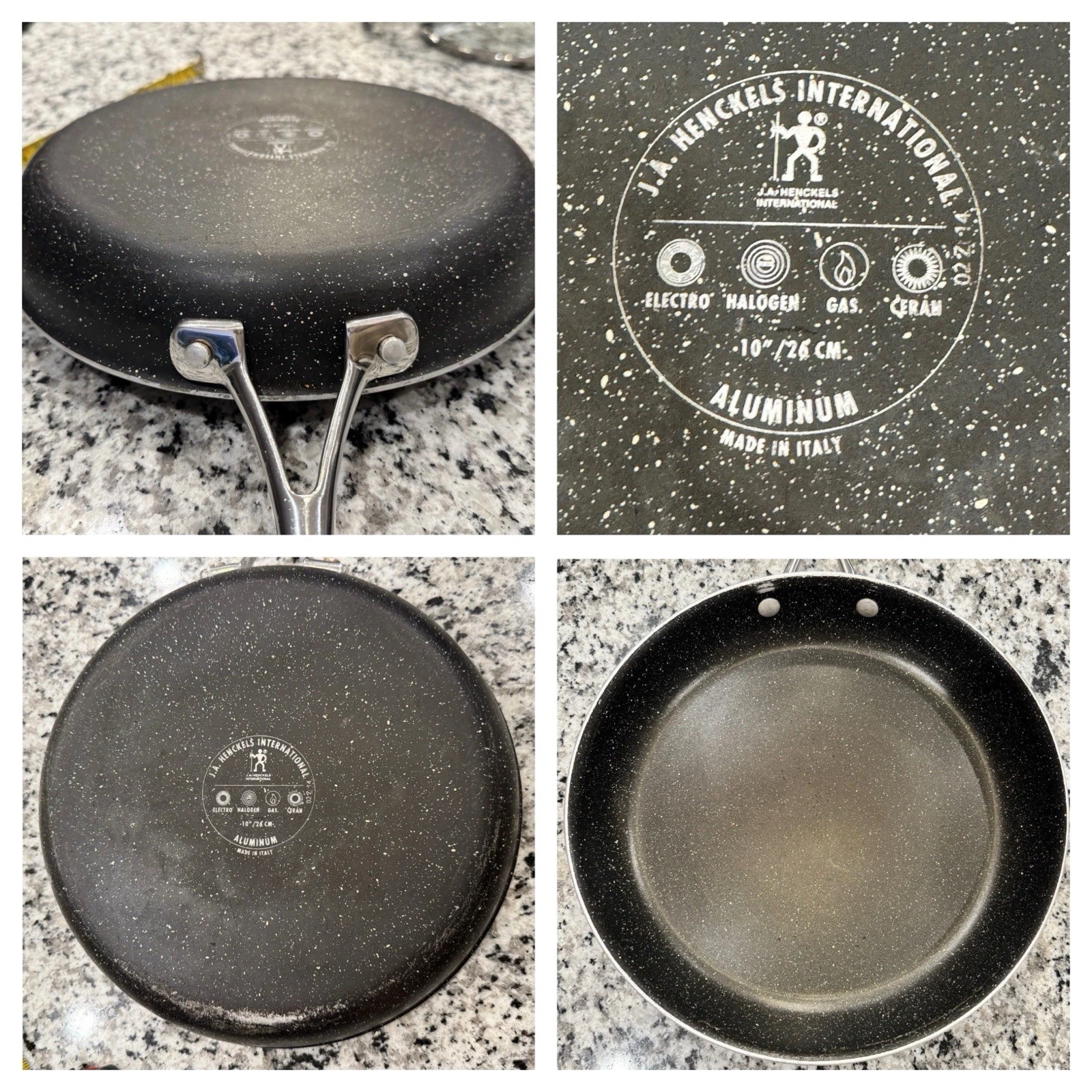 J.A Henckels Capri Granitium 10” Nonstick Frying Pan Italian Speckled Stoneware