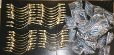 31 5.5 Brass  gold Cabinet Pulls Drawer Handl...