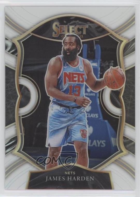 2020-21 Panini Select Concourse White Prizm 66/149 James Harden #12 01su