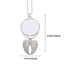 2 Pcs Car Charms for Rear View Mirror Drill Pendant Hanging Ornament